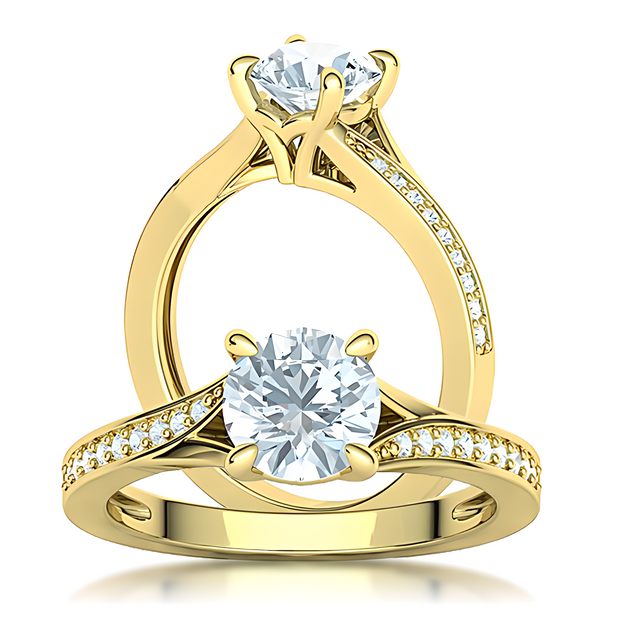 Ladies ring with diamonds
