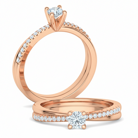 Damenring Verlobungsring mit Brillanten