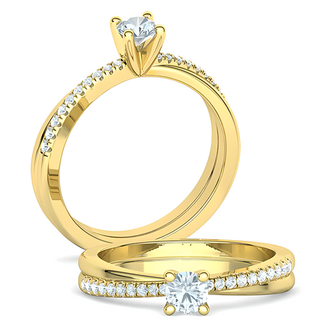 Damenring Verlobungsring mit Brillanten