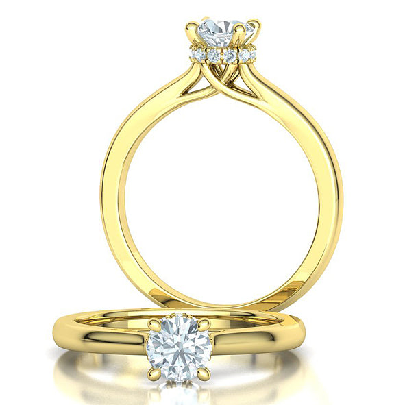 Damenring Verlobungsring mit Brillanten