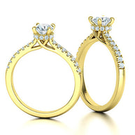 Damenring Verlobungsring mit Brillanten