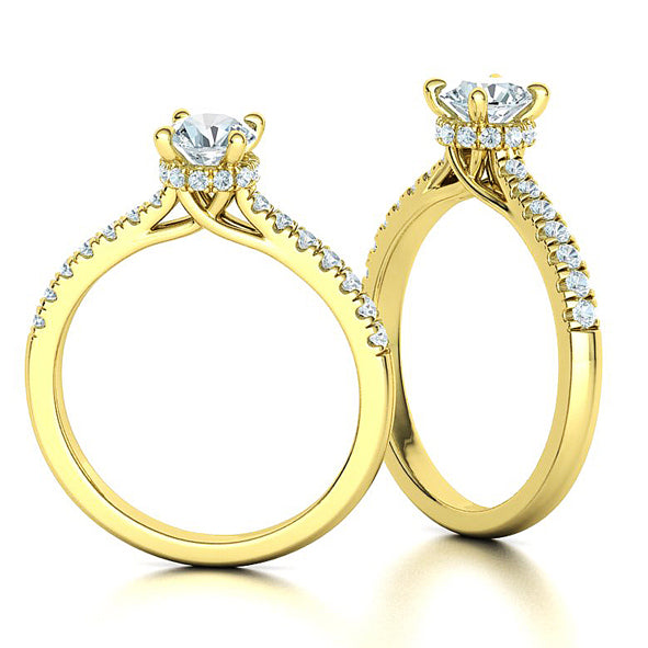 Damenring Verlobungsring mit Brillanten