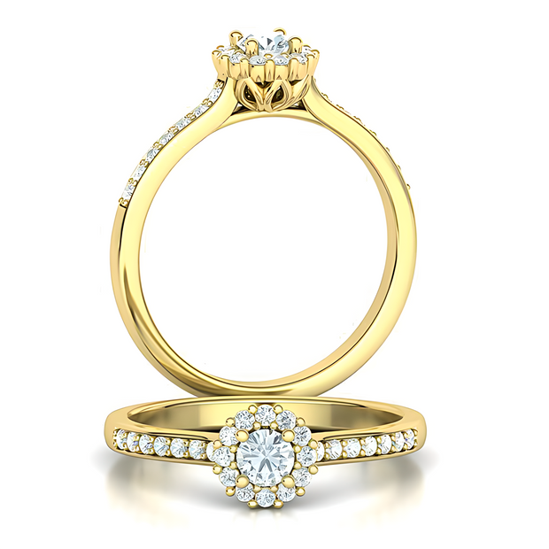 Damenring Verlobungsring mit Brillanten