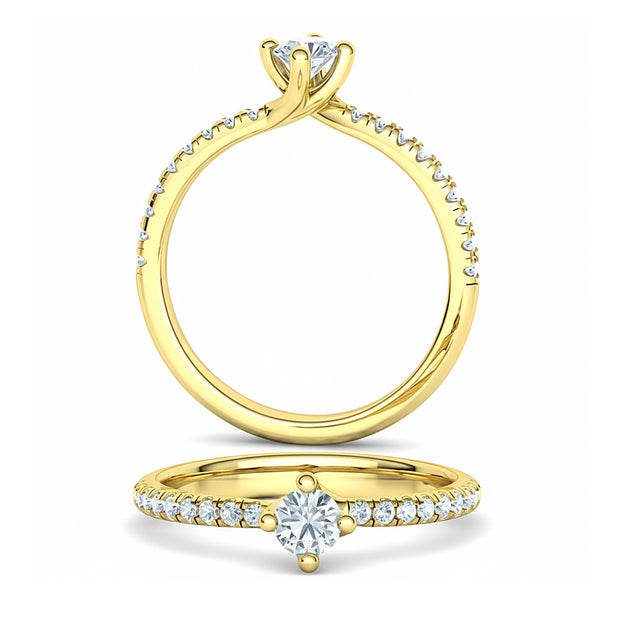 Damenring Verlobungsring mit Brillanten