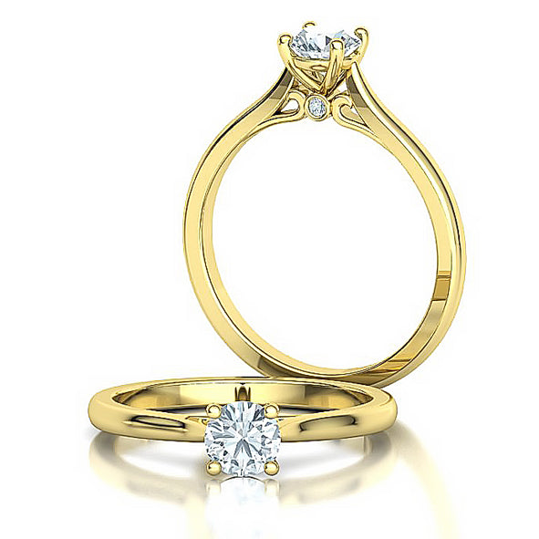 Damenring Verlobungsring mit Brillanten