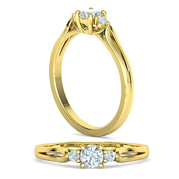 Damenring Verlobungsring mit Brillanten