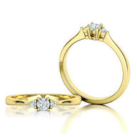 Damenring Verlobungsring mit Brillanten