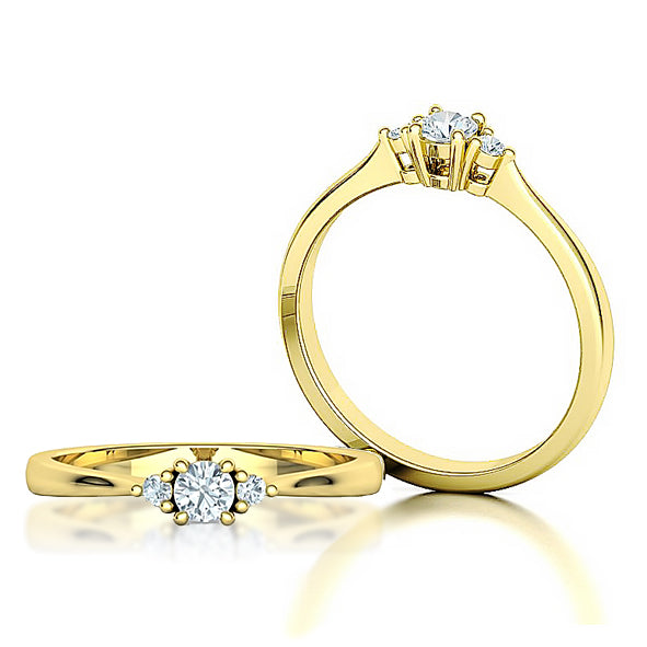 Damenring Verlobungsring mit Brillanten