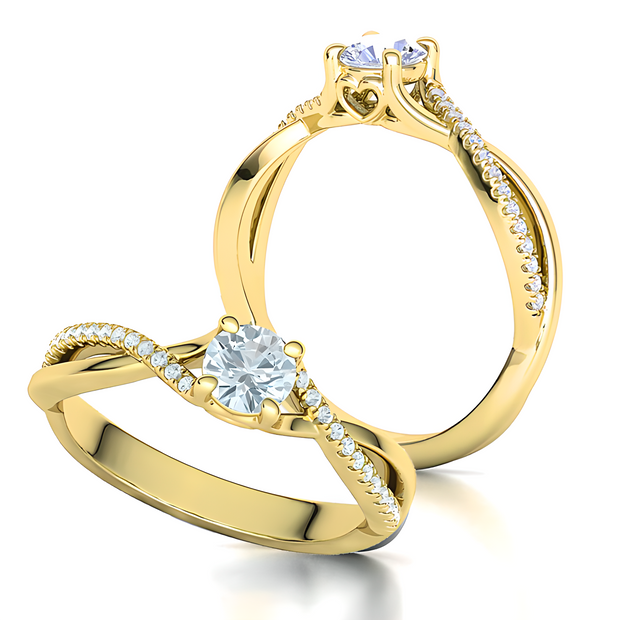 Ladies ring with diamonds
