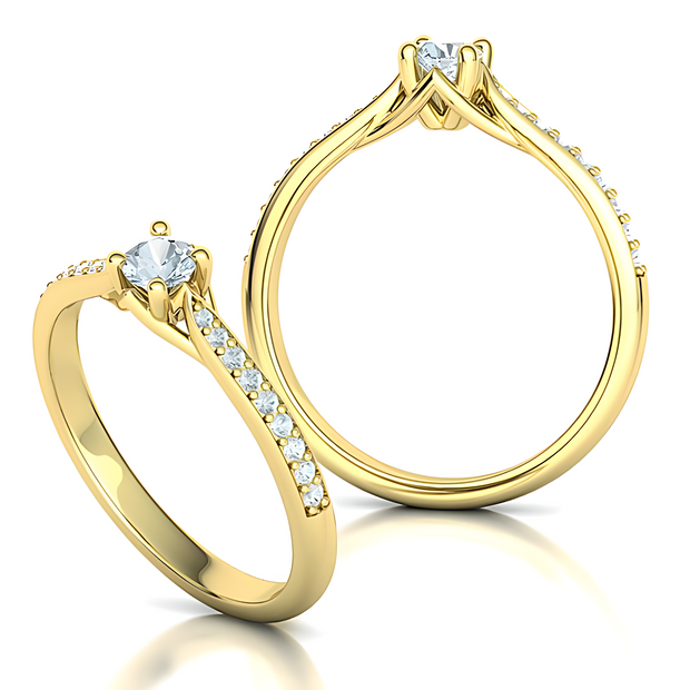 Ladies ring with diamonds