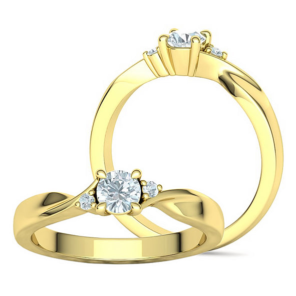 Damenring Verlobungsring mit Brillanten