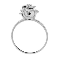 Damenring mit Brillant, Verlobungsring Rose