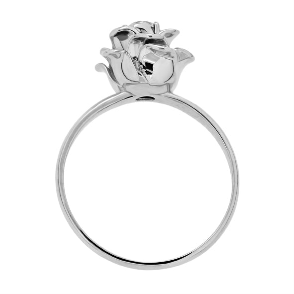 Damenring mit Brillant, Verlobungsring Rose