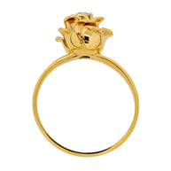 Damenring mit Brillant, Verlobungsring Rose