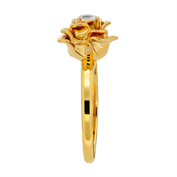 Damenring mit Brillant, Verlobungsring Rose
