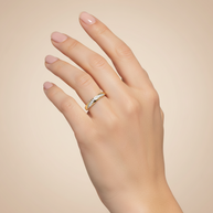 333 gold ring with diamonds