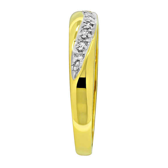 Goldring mit Brillanten