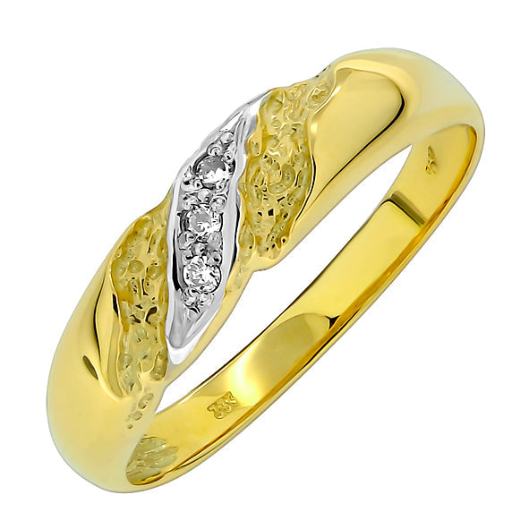 Goldring mit Brillanten