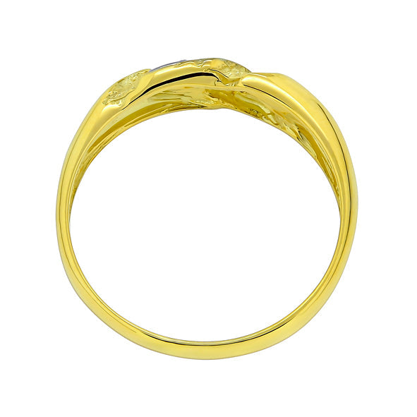 Goldring mit Brillanten