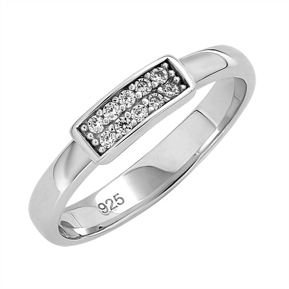 Silberringe für Damen mit Zirkonia