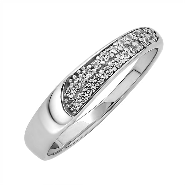 Silberringe für Damen mit Zirkonia