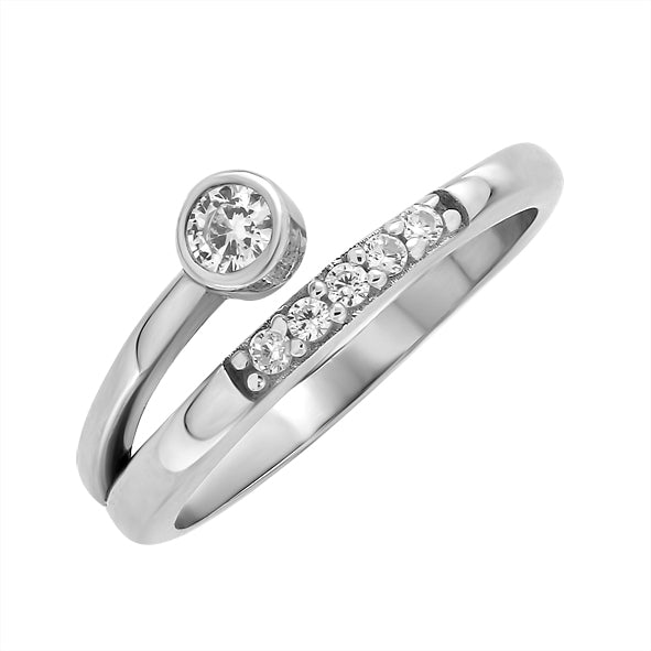 Silberringe für Damen mit Zirkonia