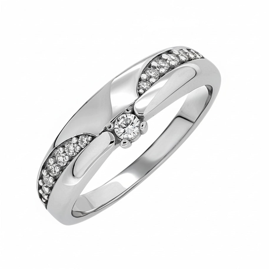 Silberringe für Damen mit Zirkonia