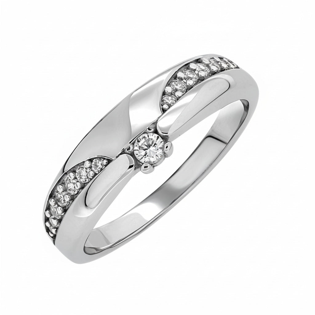 Silberringe für Damen mit Zirkonia