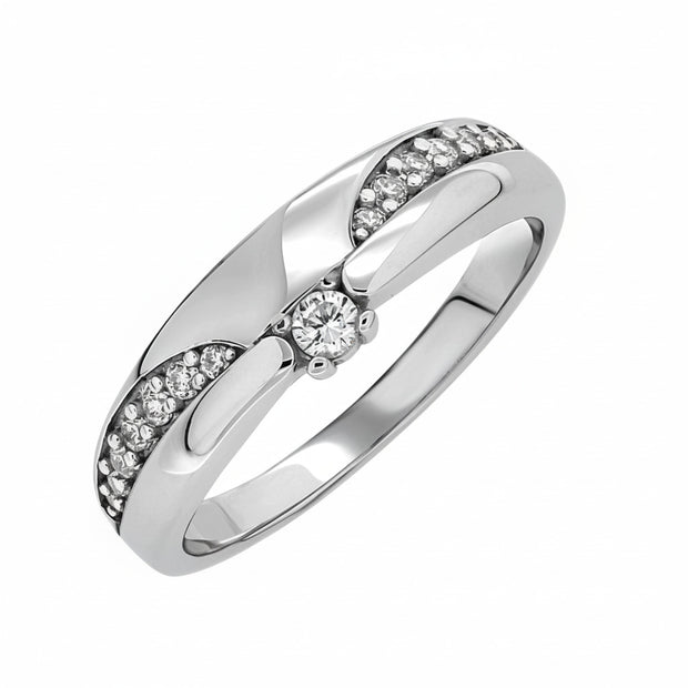 Silberringe für Damen mit Zirkonia