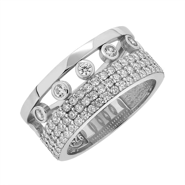 Silberringe für Damen mit Zirkonia