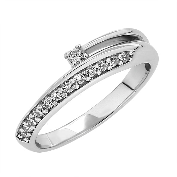 Silberringe für Damen mit Zirkonia