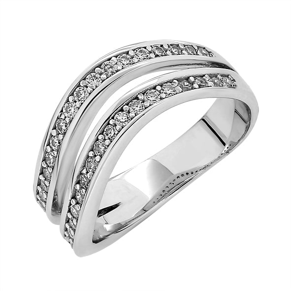 Silberringe für Damen mit Zirkonia