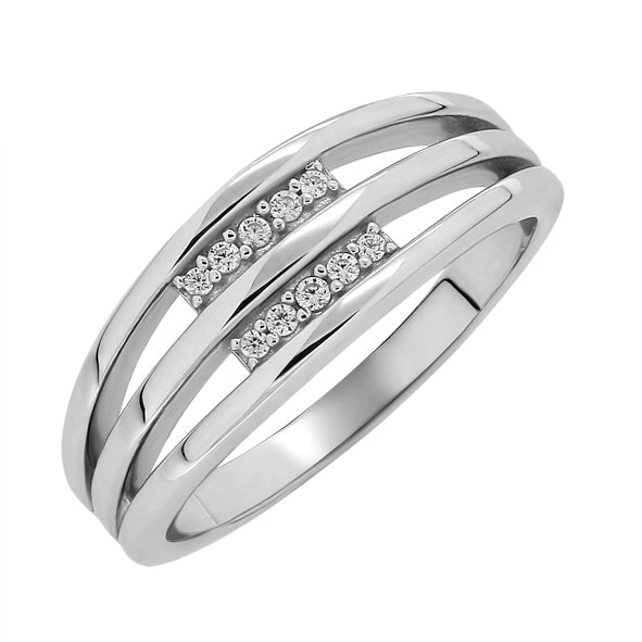 Silberringe für Damen mit Zirkonia