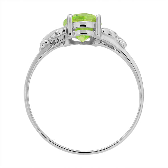 Damenring mit Peridot aus Silber
