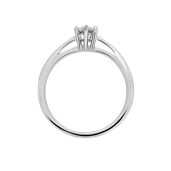 Damenring aus 925er Silber mit Zirkonia