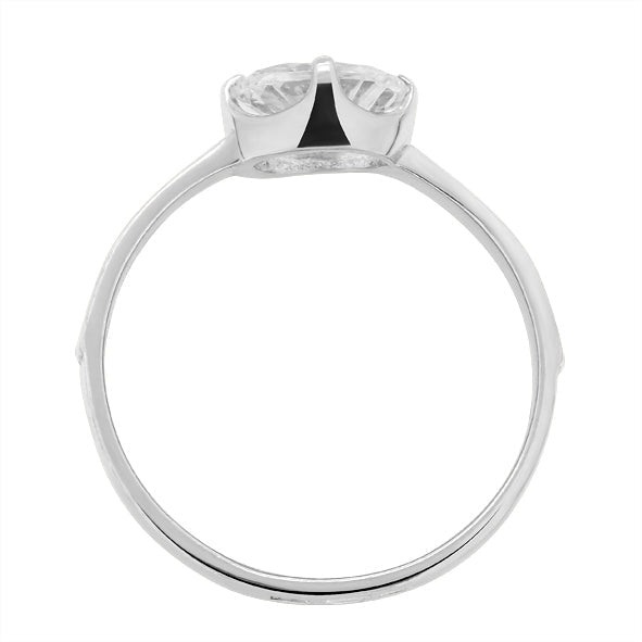 Damenring Silber mit Stein