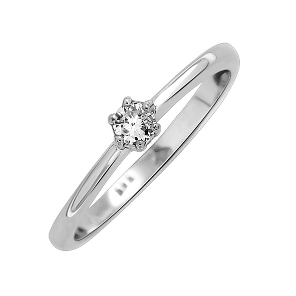 Eleganter Diamantring für die Verlobung | Damenring