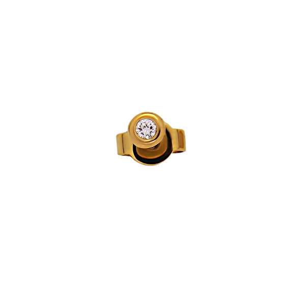 Ohrstecker Damen Ohrring in Gelbgold 333 mit Brillant