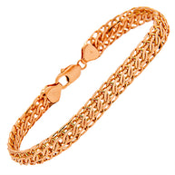 Double-S-chain men gold bracelet // handmade