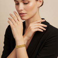Armband Garibaldikette aus Gold / Massiv / Handarbeit