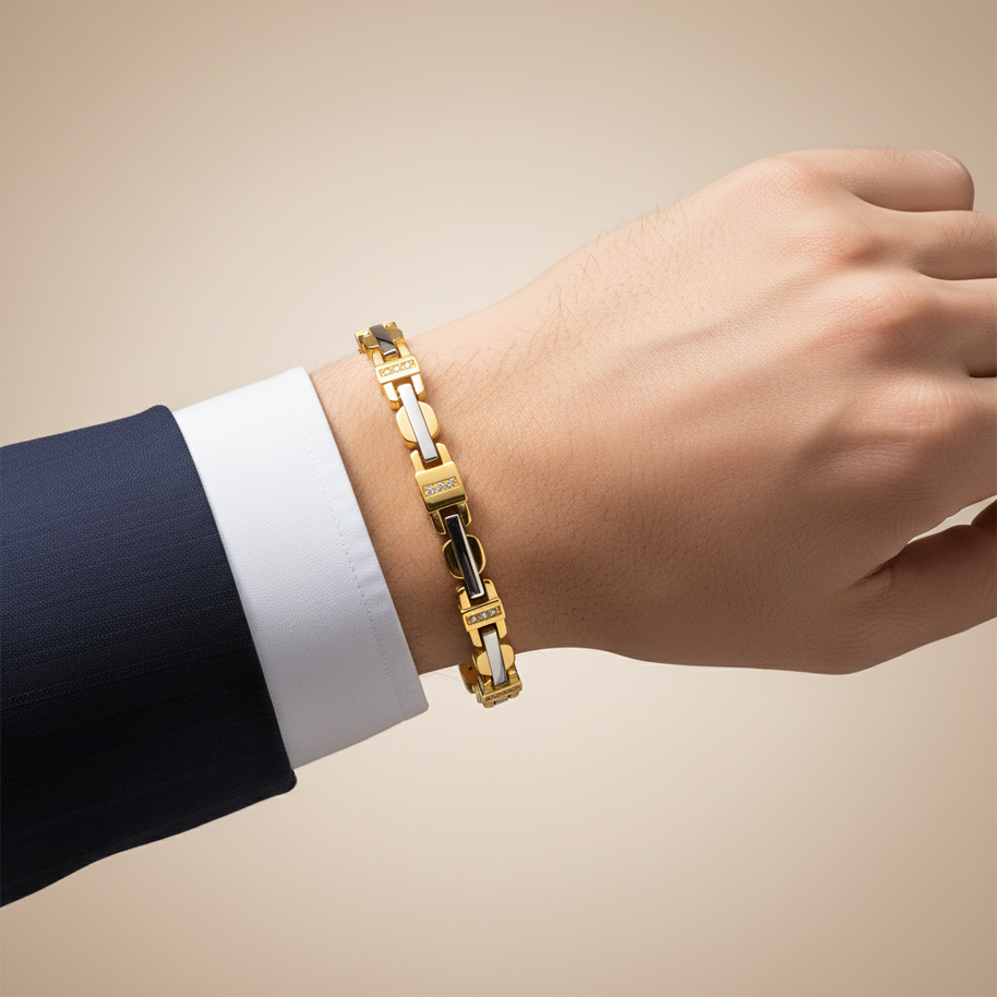 Goldenes Herrenarmband nach Maß anfertigen lassen