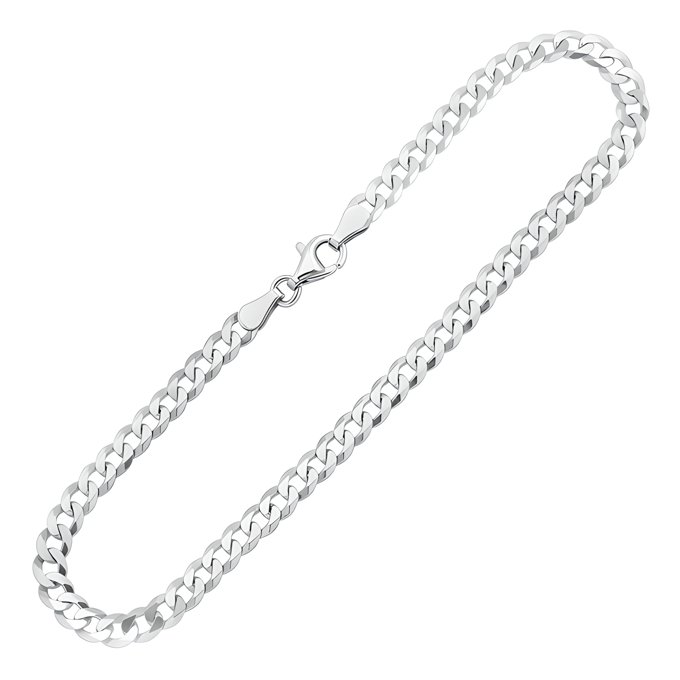 Silver 925 Curb Chain Bracelet