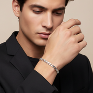 Armband Panzerkette aus Silber 925