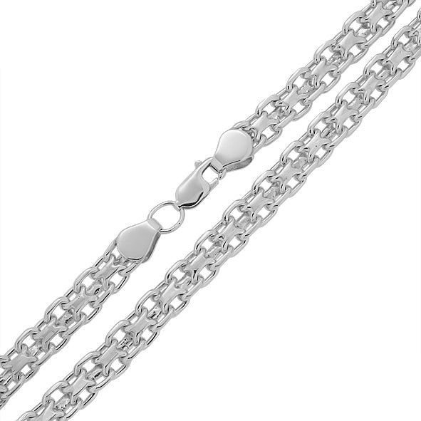 Armband Doppel Anker Silber 925 Handarbeit Massiv