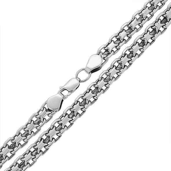 Armband Doppel Anker Silber 925 Handarbeit Massiv