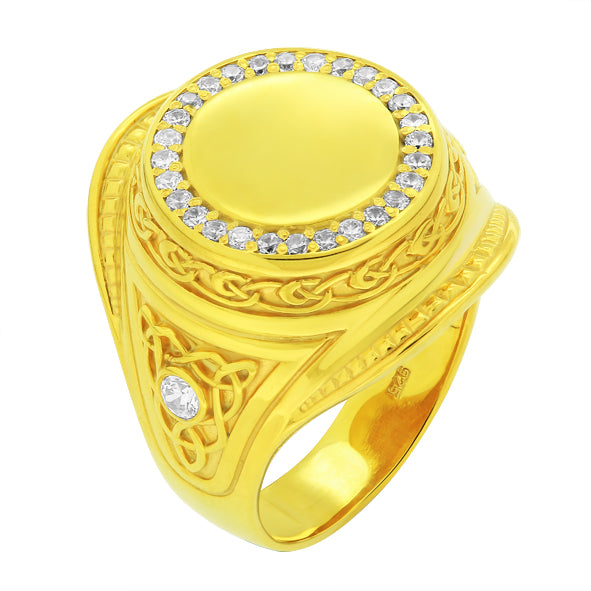Signet gold ring 