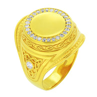 Signet gold ring 