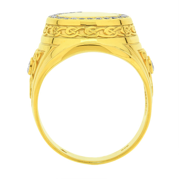 Signet gold ring 