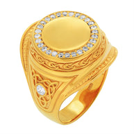 Signet gold ring 