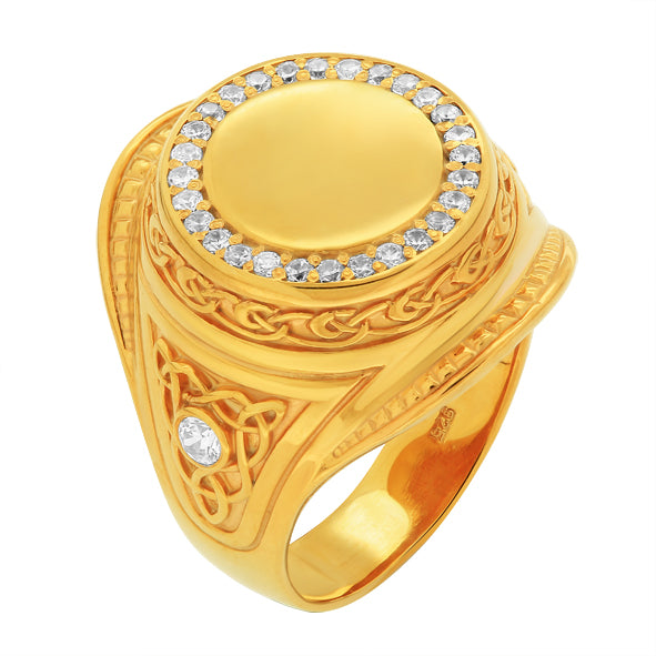 Signet gold ring 